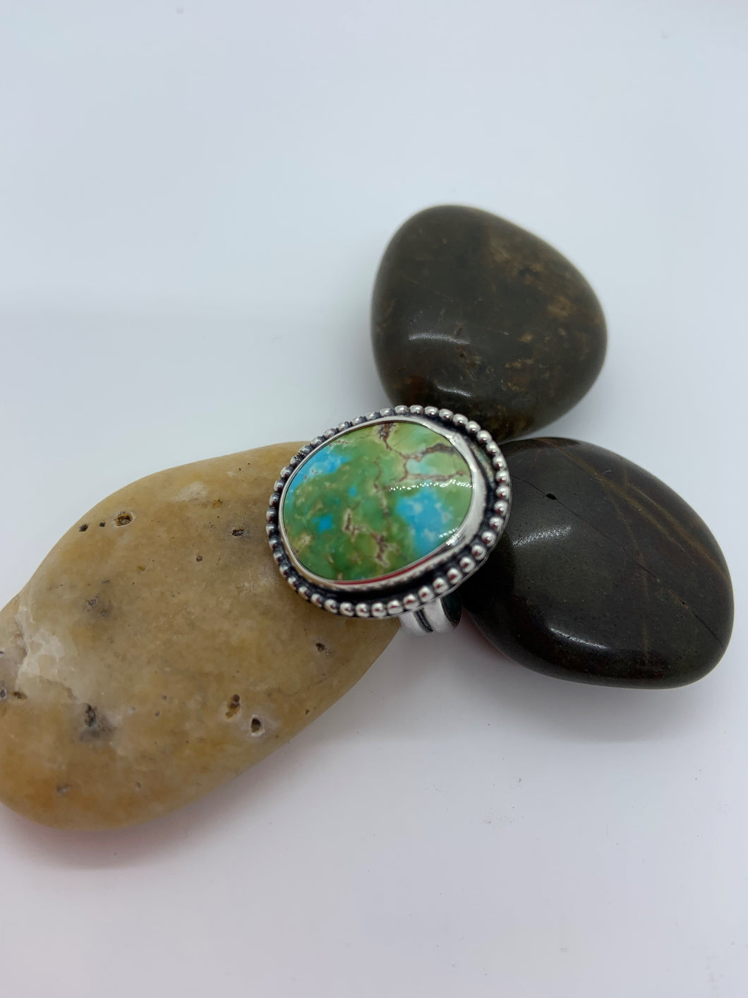 Sonoran Gold Turquoise and sterling silver ring