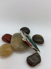 Load image into Gallery viewer, Sterling Silver Fushite and Tourmaline Pendant
