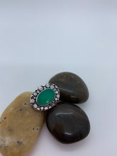 Load image into Gallery viewer, Chrysoprase sterling silver ring
