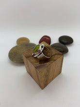 Load image into Gallery viewer, Green Sediment Stone sterling silver ring
